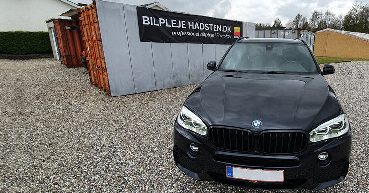 BMW X5 behandlet hos Bilpleje Hadsten