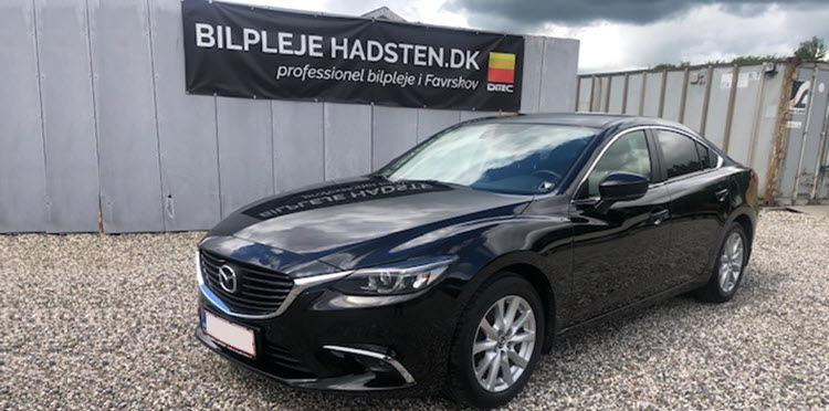 Mazda 6 behandlet hos Bilpleje Hadsten